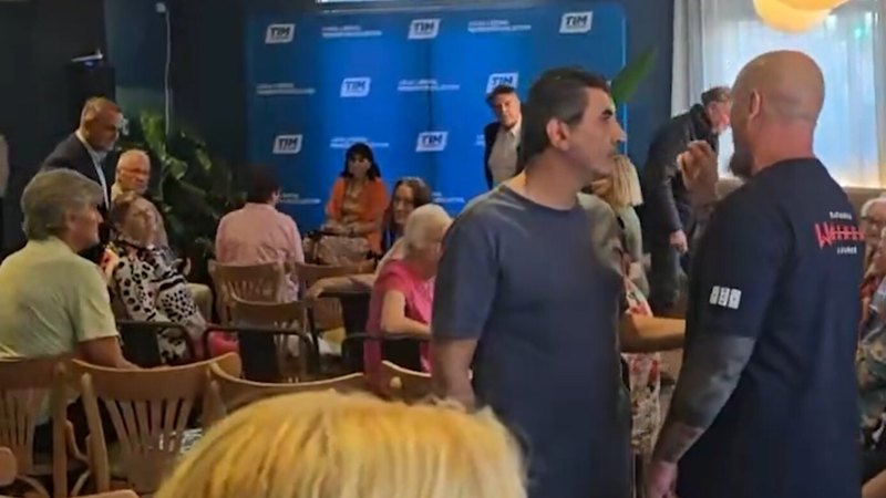 Tim Wilson event gatecrashed by white supremacist Matt Trihey