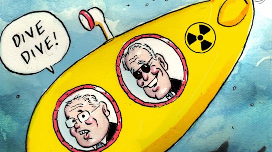 All aboard the submarine AUKUS!