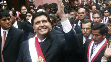 Former Peruvian president Alan García pictured in July, 2006.