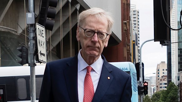 Commissioner Kenneth Hayne arriving at the Banking Royal Commission.