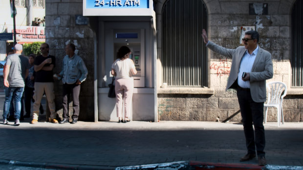 Musa Hadid on the streets of Ramallah in Mayor.