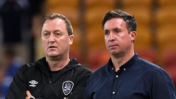 Robbie Fowler (right) and his assistant Tony Grant returned to England during the COVID-19 shutdown.