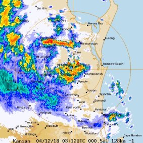 Storms on the radar for the Sunshine Coast. 