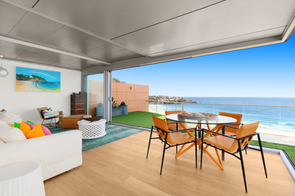 The Berger family’s three-bedroom penthouse in The Bondi is on offer with an $18 million guide.