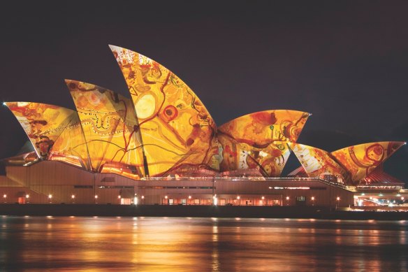Artist John Olsen’s work will be projected onto the sails of the Sydney Opera House for Vivid 2023.