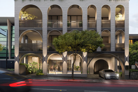Render of UAG’s 8 Wallace Avenue project in Toorak.