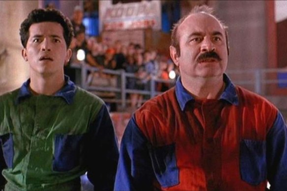 Mario (Bob Hoskins) and Luigi (John Leguizamo) in the 1993 version of the Super Mario Bros. movie.