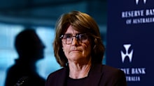 RBA Governor Michele Bullock speaks to the media following an RBA interest rate increase