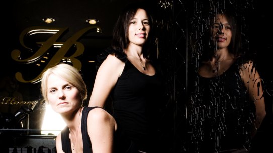 Honey Birdette founders Eloise Monaghan and Janelle Barboza (right) pictured in 2011. 