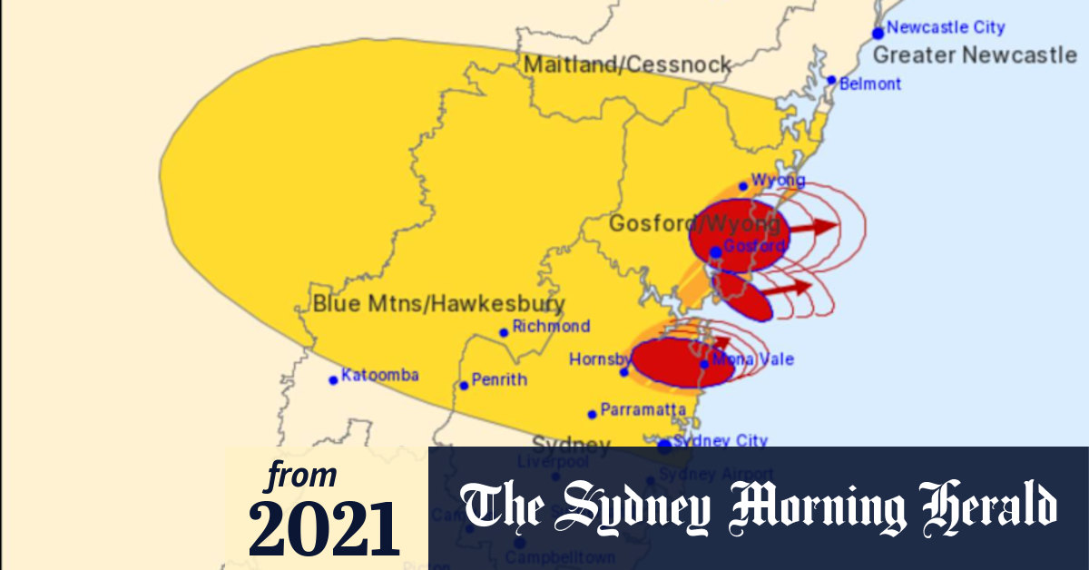 Two-centimetre hail recorded as storms lash Sydney's north, Central Coast