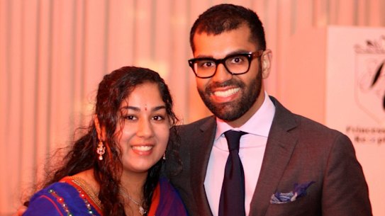 Tarang Chawla with his sister, Nikita.