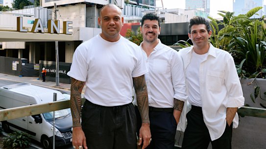 Fanda Group’s Maui Manu, Ollie Hansford and David Flynn.