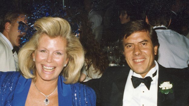 Happier times: the late Christopher Skase with wife Pixie in the 1980s.