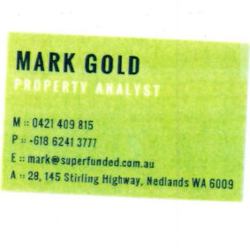 The photocopied business card. 