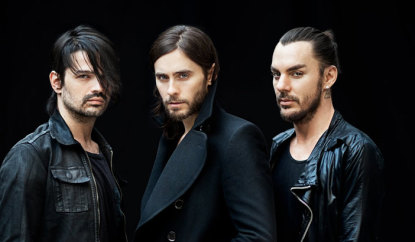 Jared Leto fronts his rock outfit Thirty Seconds to Mars.