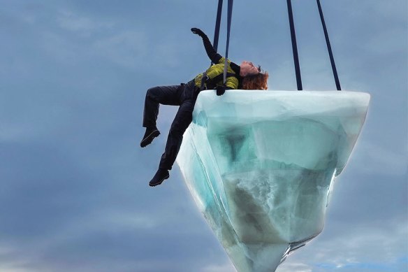 Thaw will feature performers balancing on a giant slab of ice over the harbour. 