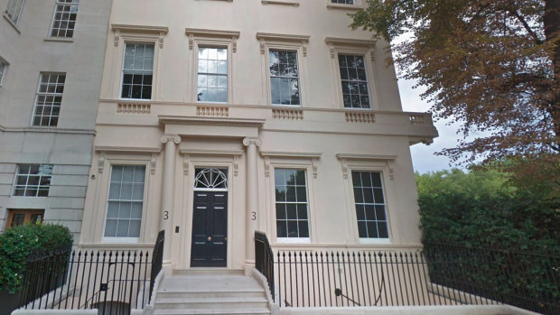 Earlier this month, Griffen paid 95 million pounds for a 200-year-old home overlooking London's St. James's Park