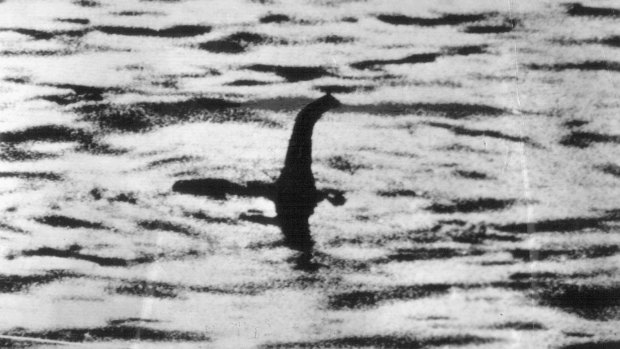 An oft-seen picture taken by Robert Wilson in 1934 claiming to be of the Loch Ness monster. It was later shown to be a fake.