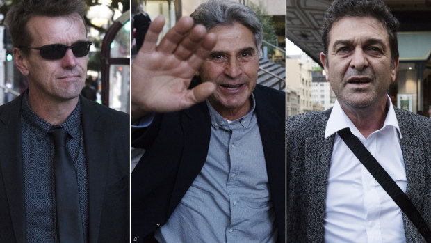 Andre Turner, Francesco Polimeni and Marcello Casella leave the District Court last year
