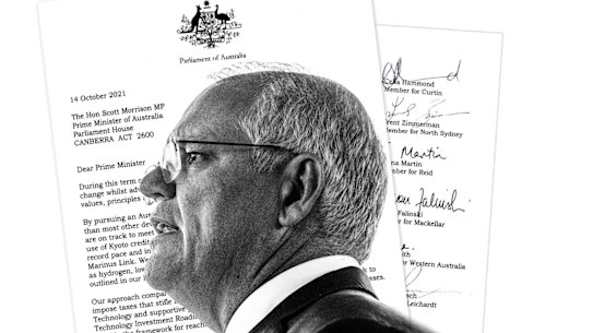The letter the prime minister, Scott Morrison, did not respond to.