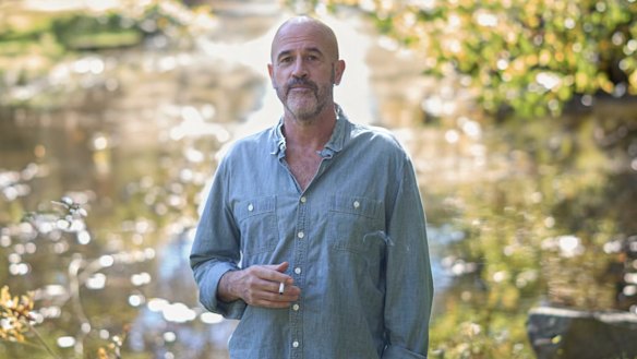Self-help with a side of cigarettes. James Frey at his house in New Canaan, Connecticut. 