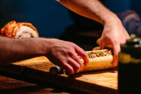 Heartattack and Vine’s porchetta-filled ciabatta roll has been a cornerstone of the business from day one.