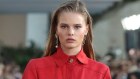 Aje's tomato red version at Mercedes Benz Fashion Week Australia. 