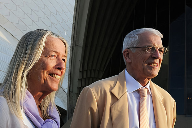 Lin and Jan Utzon, the children of Sydney Opera House architect Jorn Utzon, will talk on Tuesday at a lecture for the building’s 50th anniversary on October 20, 1973.