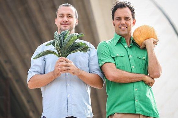 Darryl Nichols (left) and Andrew Valder founded the Grow It Local urban farming movement, which has 45,000 registered members.