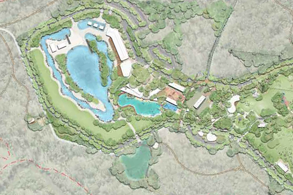 An overview of the Birkdale Community Precinct planned to house the Redlands Whitewater Centre.