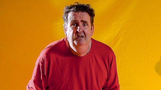 Alan Brough and Anna Francesca Armenia in rehearsal for the Charlie and the War Against the Grannies