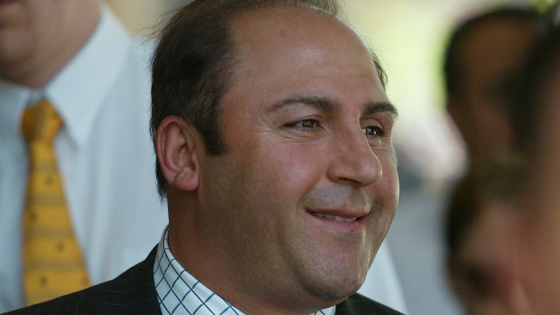 Tony Mokbel pictured here outside court in November 2004. 