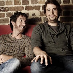 Scott Farquhar and Mike Cannon-Brookes, CEOs and founders of Atlassian Software.