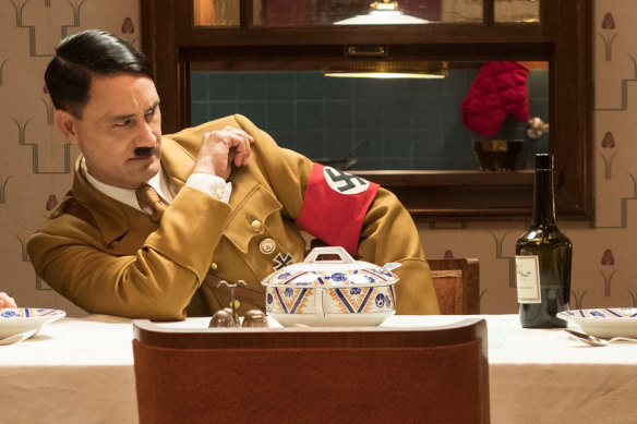 No laughing matter: In <i>JoJo Rabbit</i>, Taika Waititi played Adolf Hitler as a needy imaginary friend.