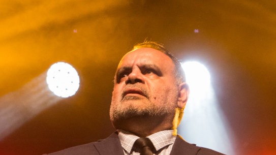 Michael Long at "The Long Lunch" this week in Melbourne. 