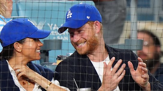 Meghan, Duchess of Sussex and Prince Harry pictured last month.