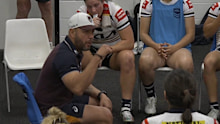 Scott Prince at half-time.