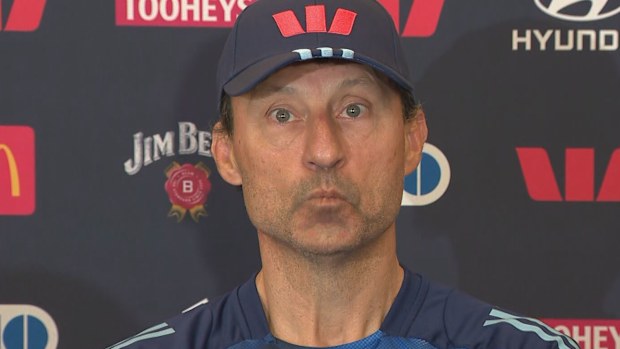 Laurie Daley speaks to media on Tuesday morning.