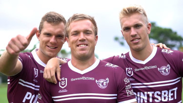 Tom, Jake and Ben Trbojevic will start for the first time on Saturday when Manly host the Wests Tigers.