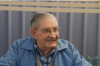 Virginia Clarke's father Ron Farrell, who died at Newmarch House after testing positive for COVID-19.