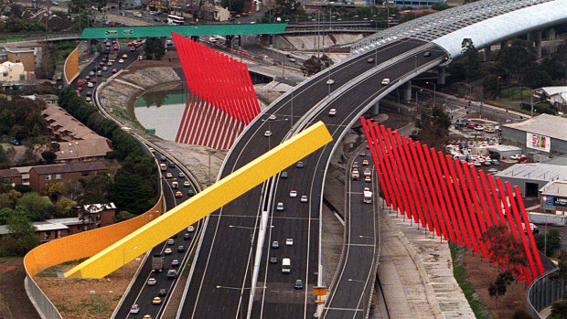 The cheesestick and steel forest on CityLink.