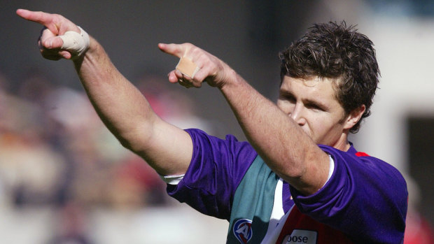 Justin Longmuir starred for Fremantle up forward before recurring injuries ruined his playing career.