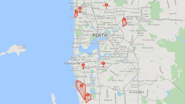 Power outages across Perth 