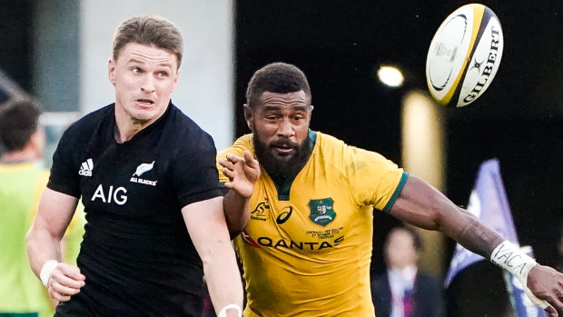 'Excited': Beauden Barrett has earmarked the match against England as a benchmark for the World Cup.