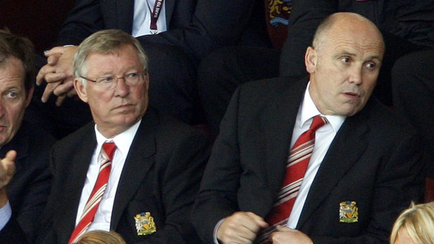 Sir Alex Ferguson and Mike Phelan.