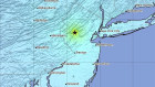 This image provided by U.S. Geological Survey shows the epicenter of an earthquake on the East Coast of the US.