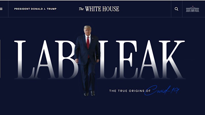 Trump remodels COVID-19 support website into lab leak ‘truth’ page