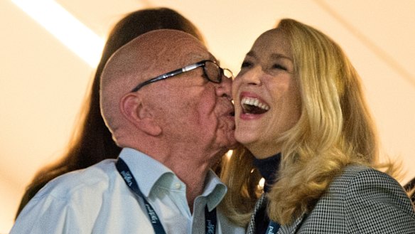 Rupert Murdoch and Jerry Hall.