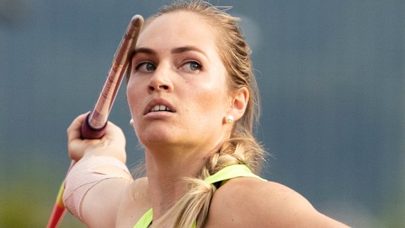 Javelin world champion Kelsey-Lee Barber.