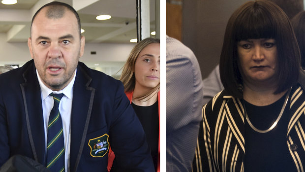 The relationship between Michael Cheika and Raelene Castle had broken down completely during the World Cup.